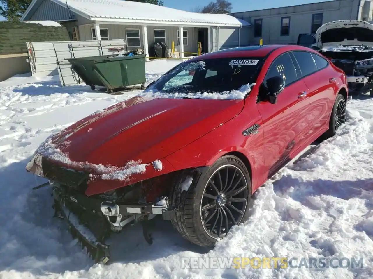 2 Photograph of a damaged car W1K7X5KB5MA036956 MERCEDES-BENZ GT-CLASS 2021