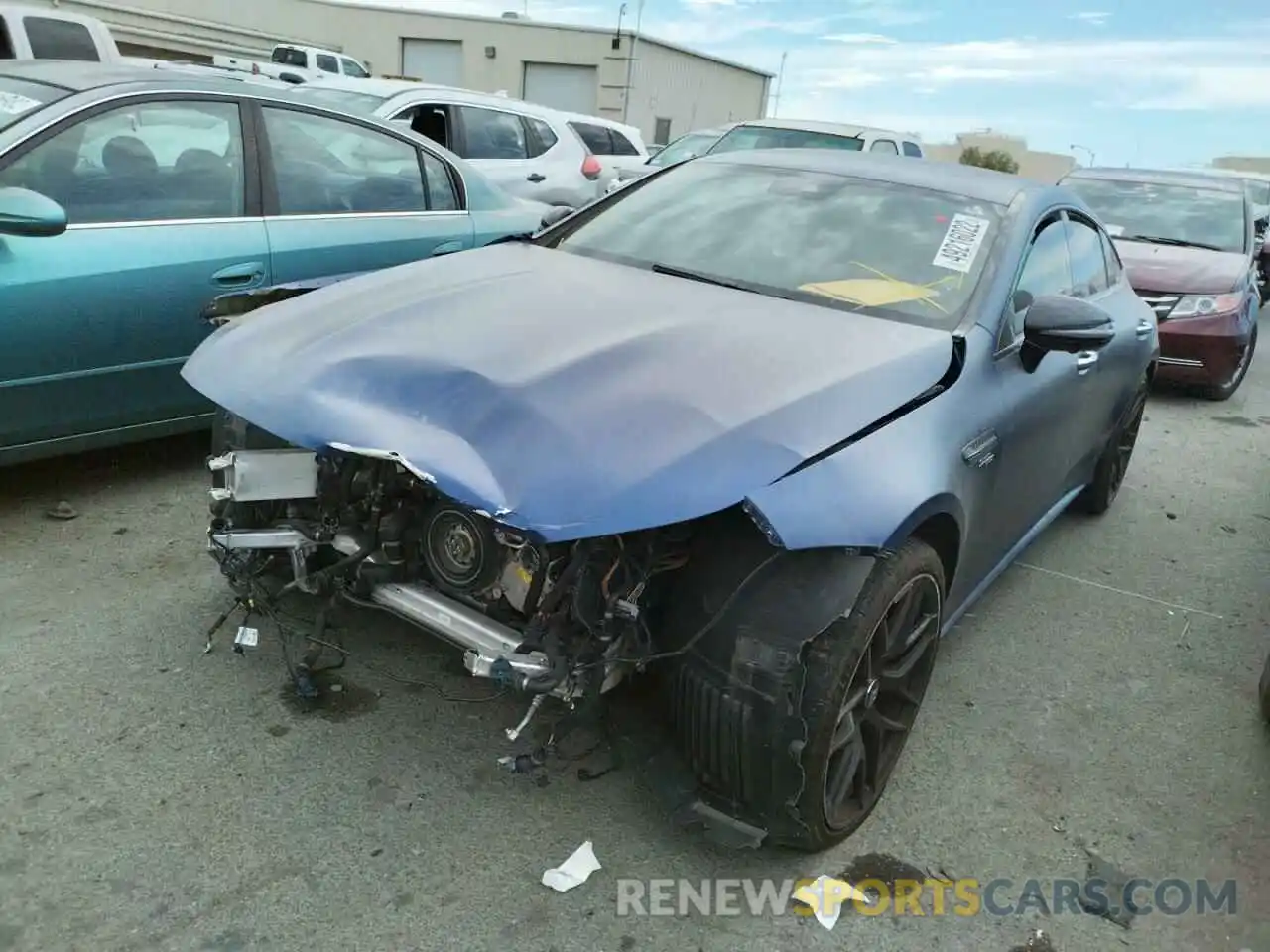 2 Photograph of a damaged car W1K7X5KB6MA037548 MERCEDES-BENZ GT-CLASS 2021