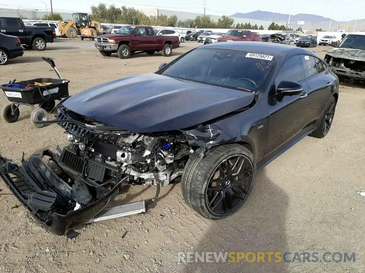 2 Photograph of a damaged car W1K7X6BB3MA035312 MERCEDES-BENZ GT-CLASS 2021