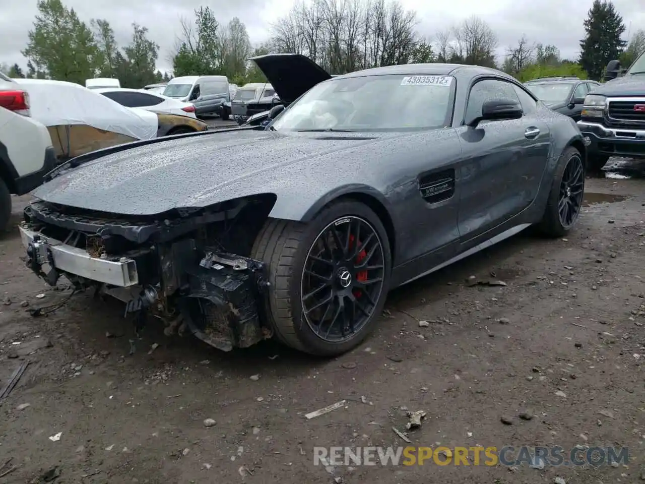 2 Photograph of a damaged car W1KYJ8AAXMA043336 MERCEDES-BENZ GT-CLASS 2021