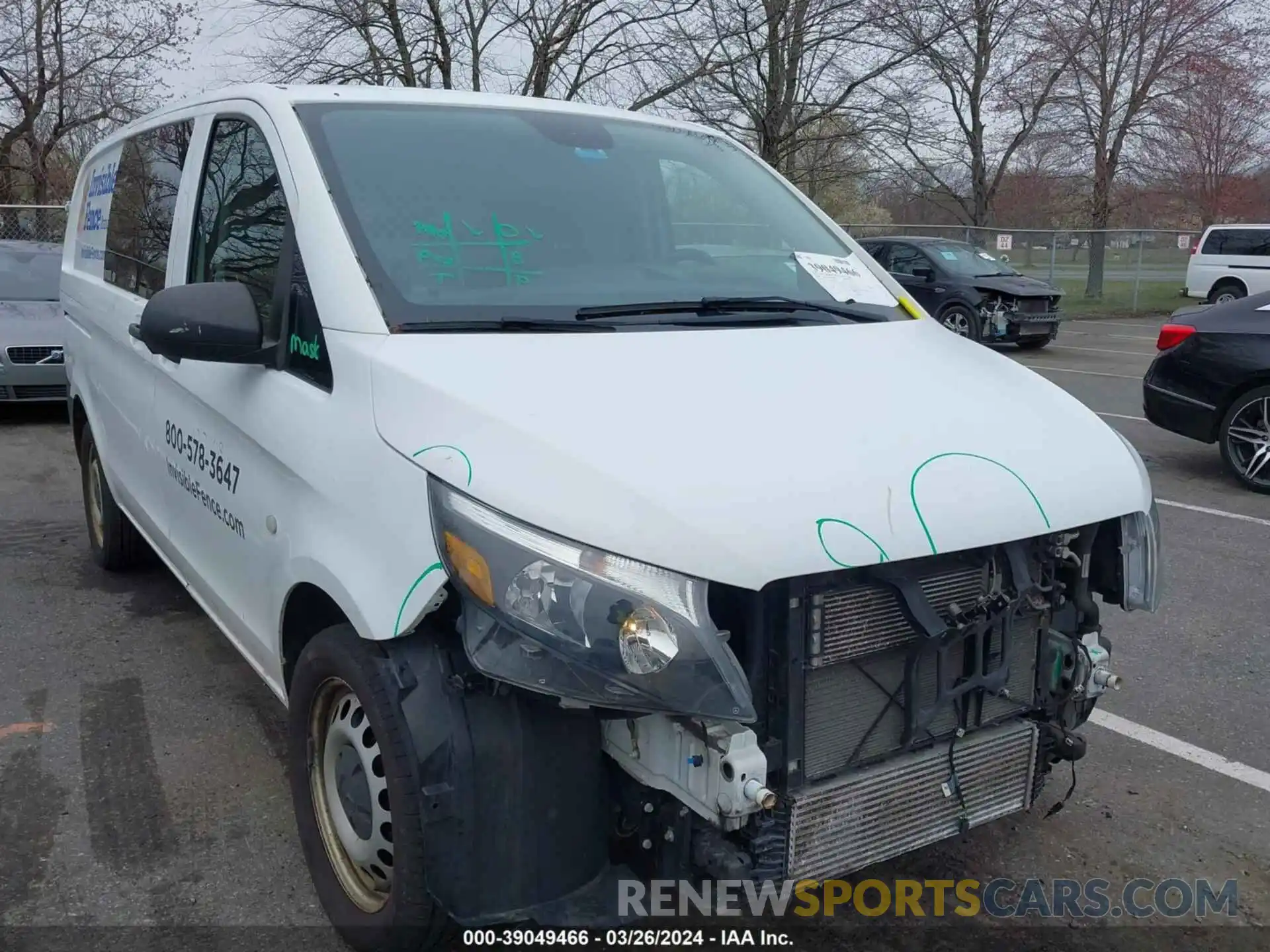 1 Photograph of a damaged car WD3PG2EA1L3673528 MERCEDES-BENZ METRIS 2020