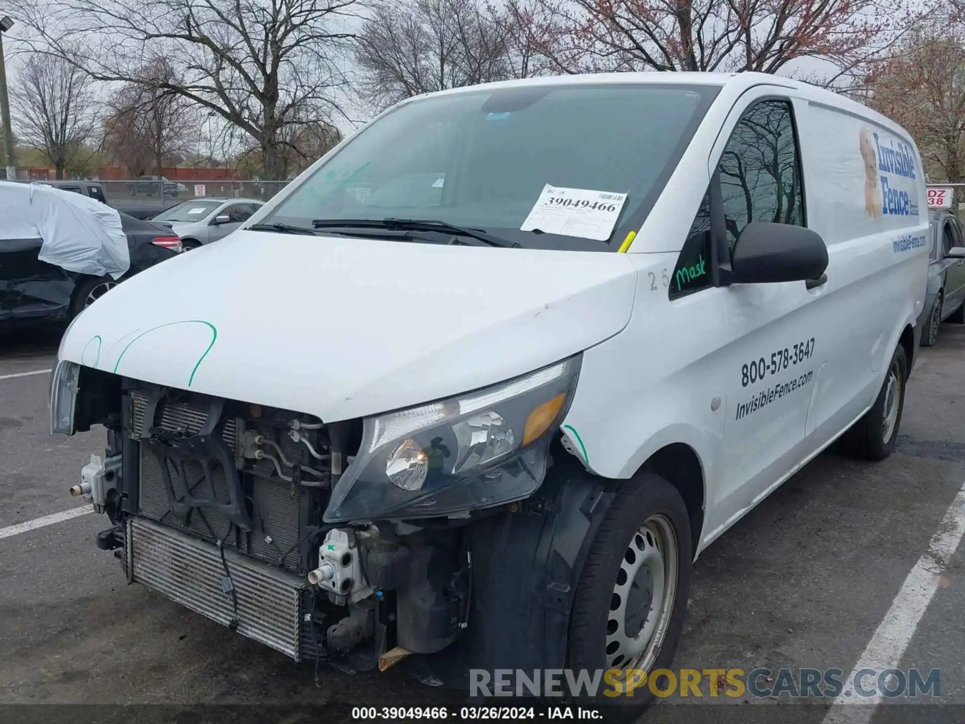 2 Photograph of a damaged car WD3PG2EA1L3673528 MERCEDES-BENZ METRIS 2020