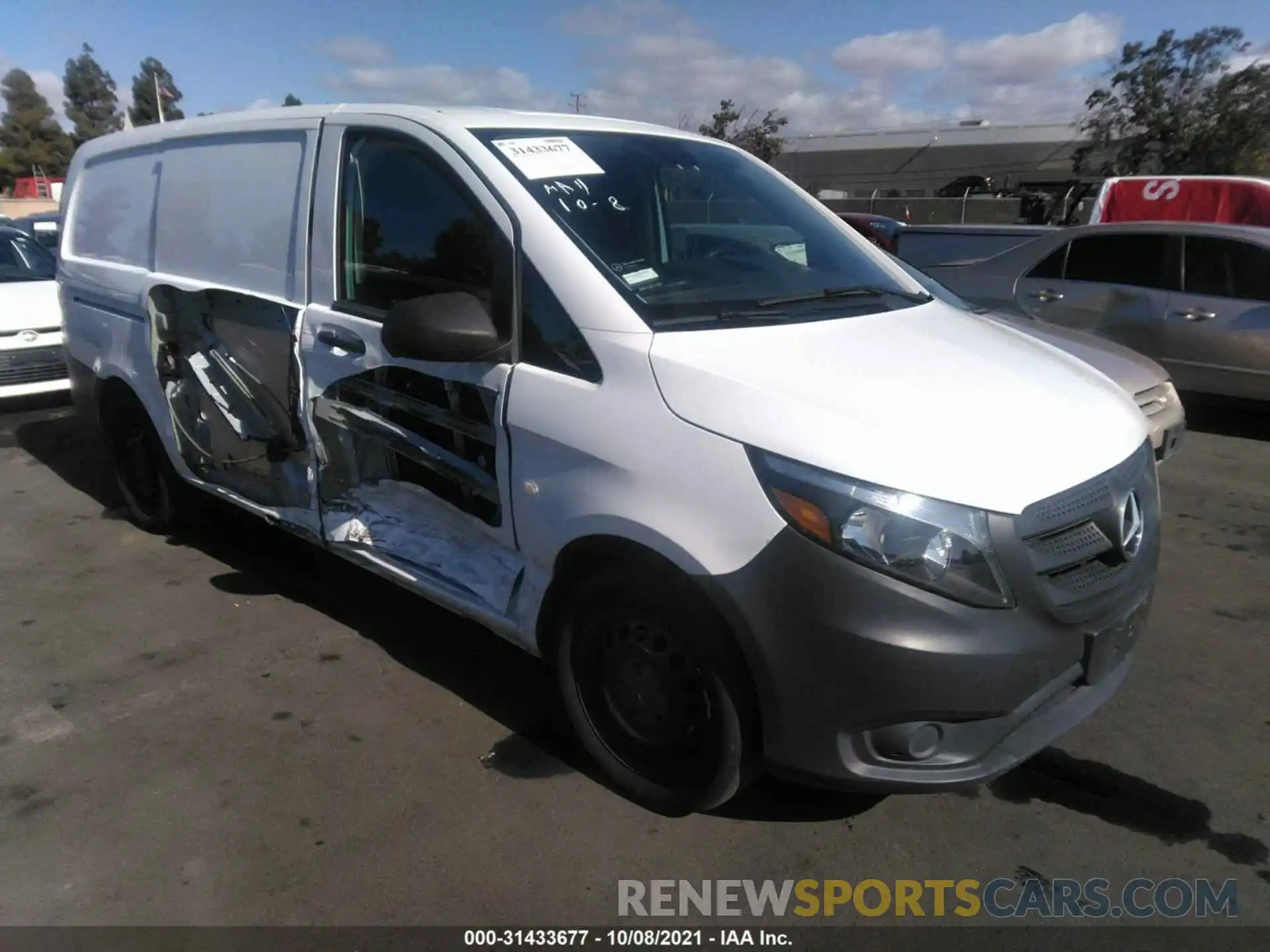 1 Photograph of a damaged car WD3PG2EA3K3533494 MERCEDES-BENZ METRIS CARGO VAN 2019