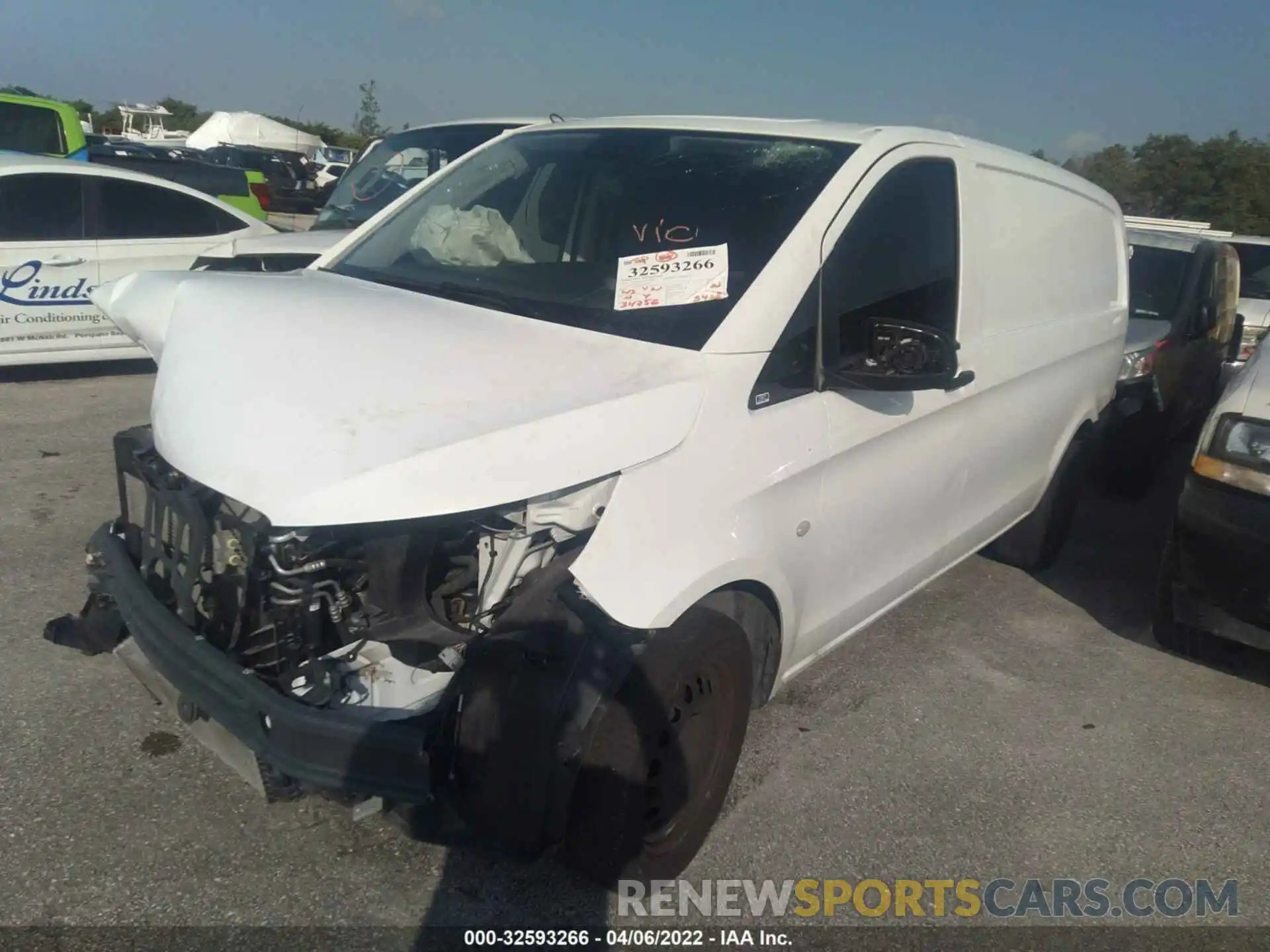 2 Photograph of a damaged car WD3PG2EA6K3604526 MERCEDES-BENZ METRIS CARGO VAN 2019