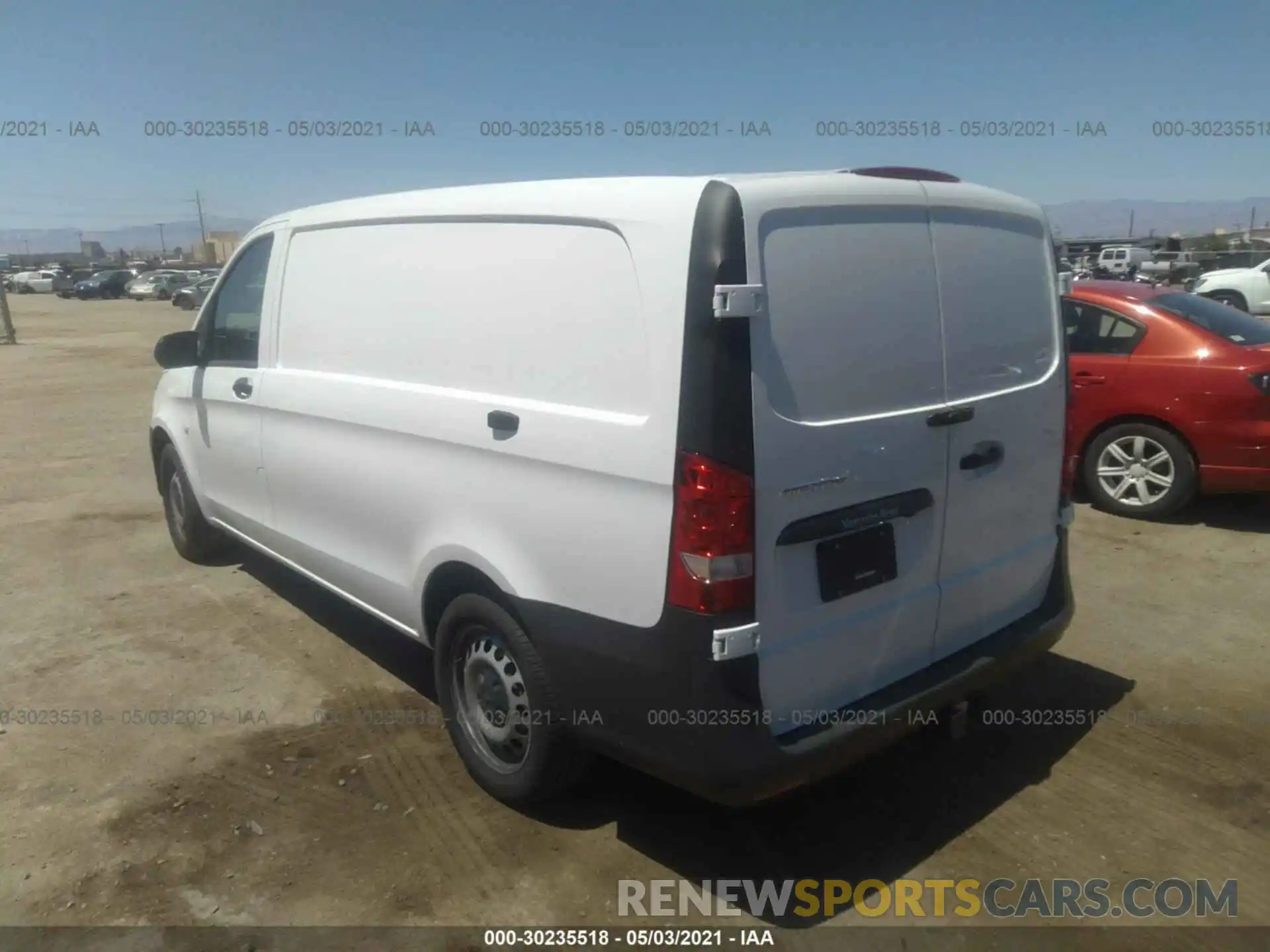 3 Фотография поврежденного автомобиля WD3PG2EAXK3605081 MERCEDES-BENZ METRIS CARGO VAN 2019