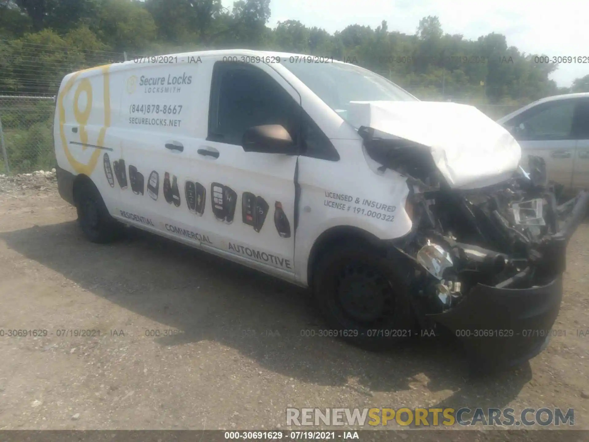 1 Photograph of a damaged car WD3PG3EA1K3575281 MERCEDES-BENZ METRIS CARGO VAN 2019