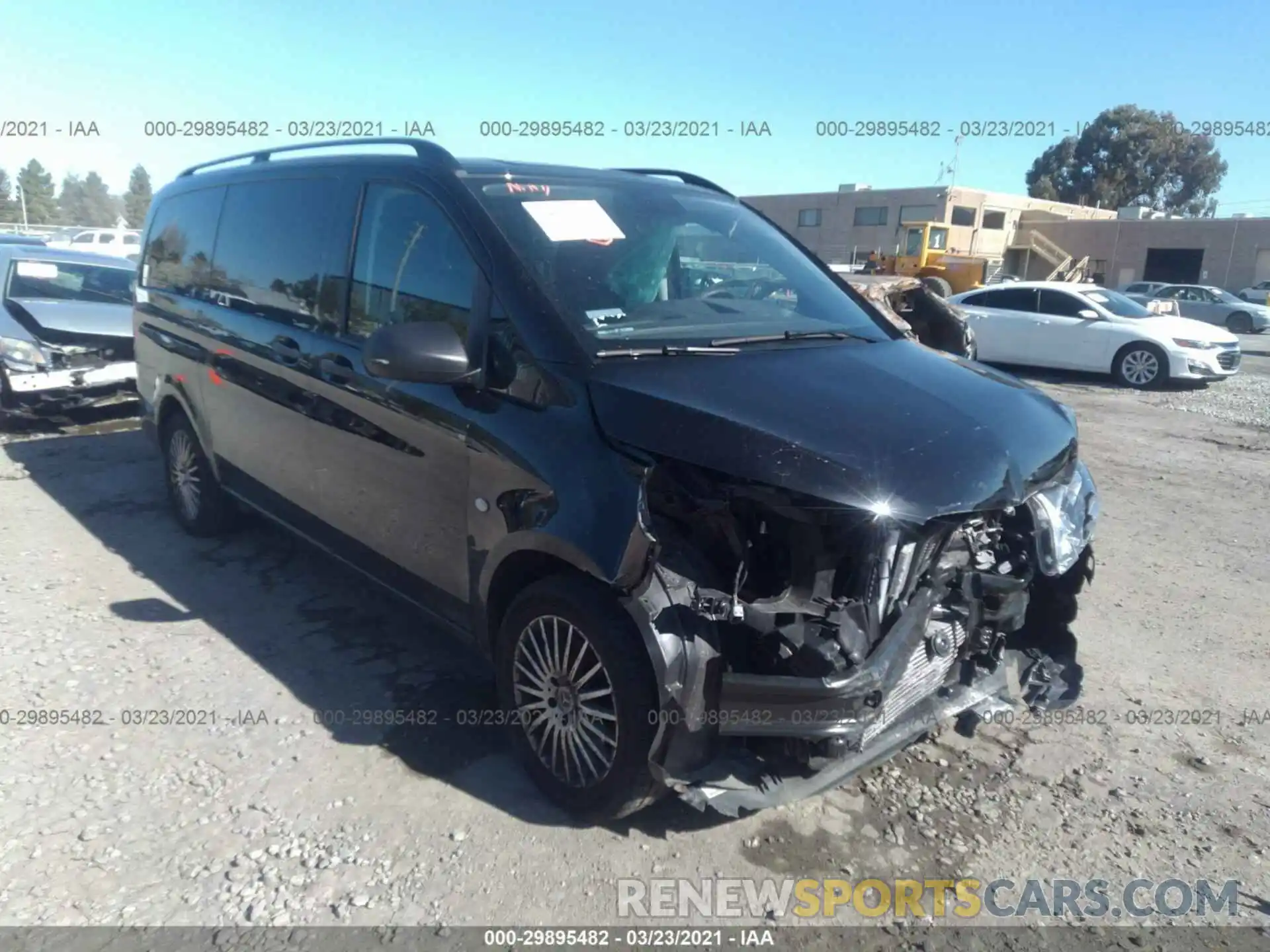 1 Photograph of a damaged car WD4PG2EE0K3511659 MERCEDES-BENZ METRIS PASSENGER VAN 2019