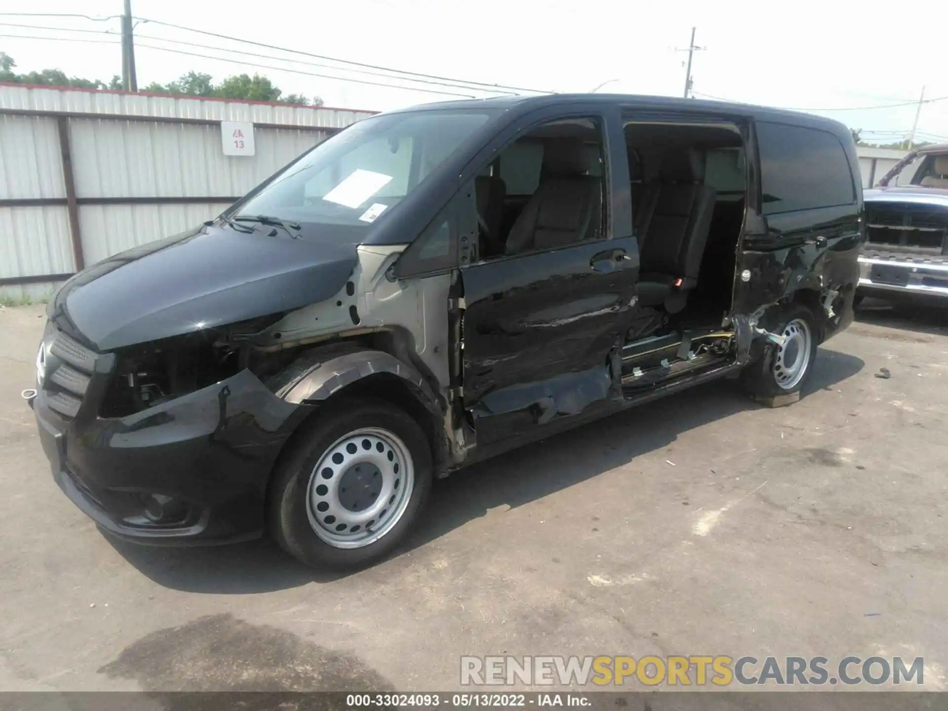 2 Photograph of a damaged car WD4PG2EE3K3583276 MERCEDES-BENZ METRIS PASSENGER VAN 2019