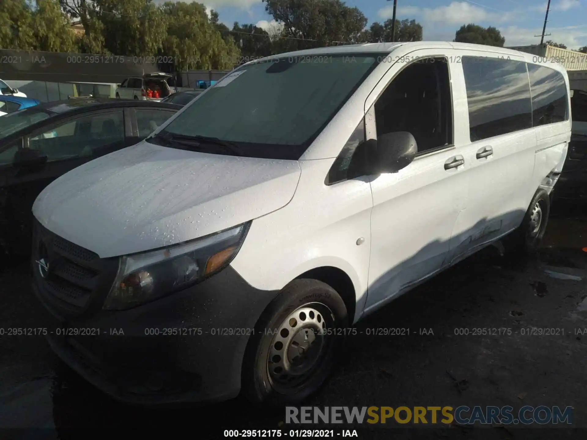 2 Photograph of a damaged car WD4PG2EE4K3527167 MERCEDES-BENZ METRIS PASSENGER VAN 2019