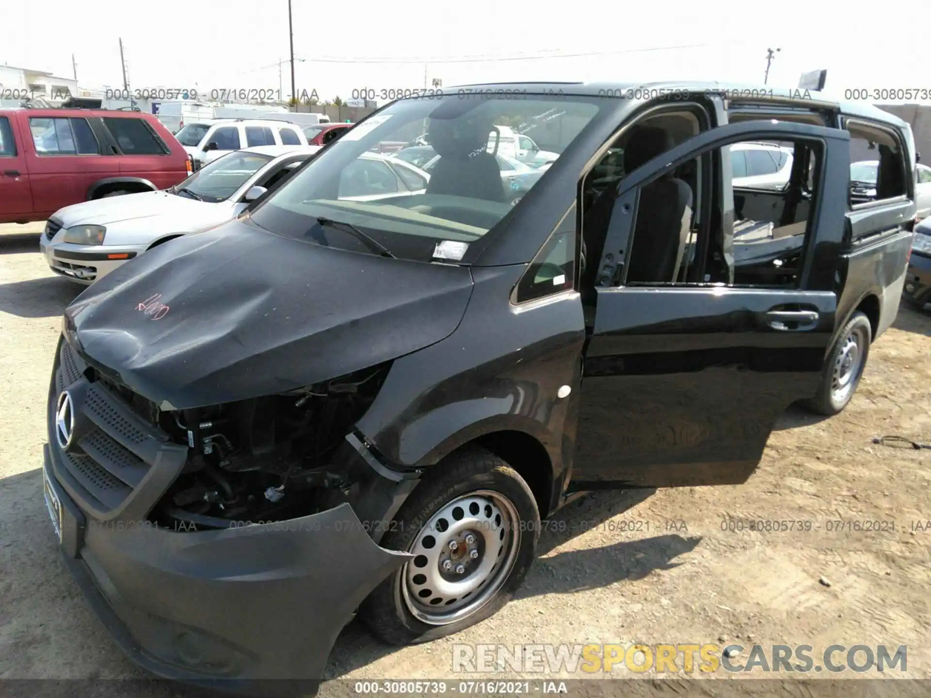 2 Photograph of a damaged car WD4PG2EE6K3518972 MERCEDES-BENZ METRIS PASSENGER VAN 2019