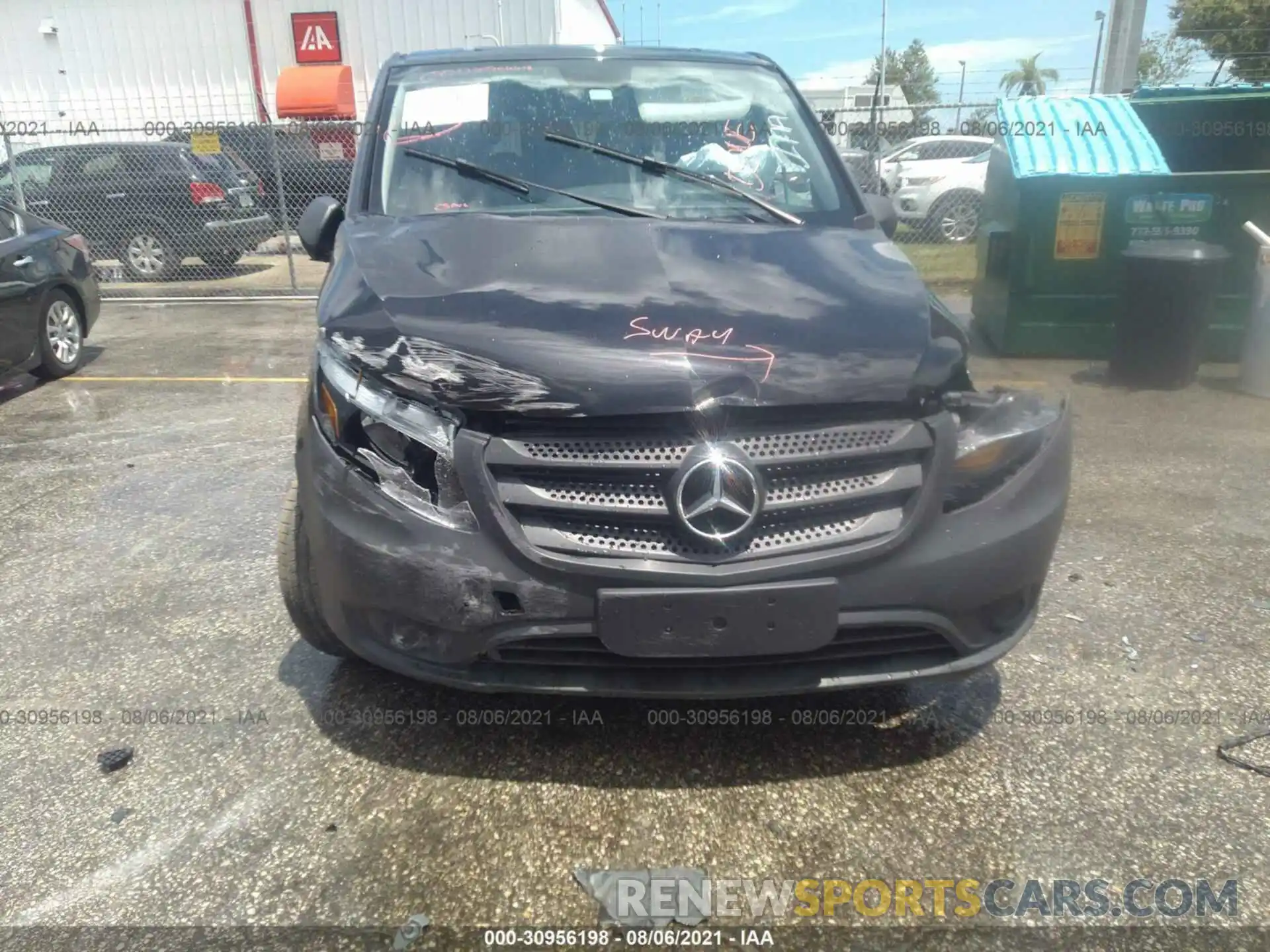 6 Photograph of a damaged car WD4PG2EE9K3521154 MERCEDES-BENZ METRIS PASSENGER VAN 2019