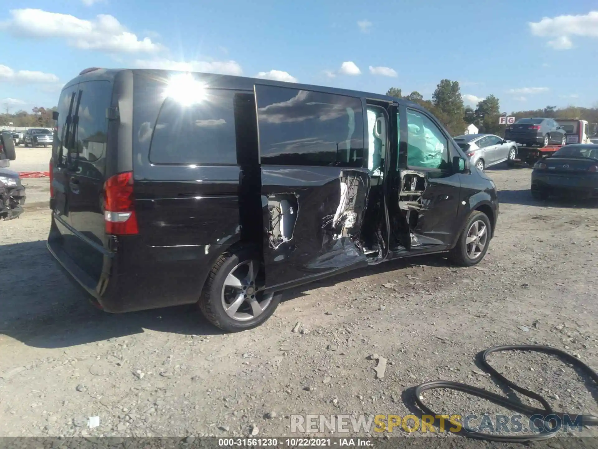 4 Фотография поврежденного автомобиля WD4PG2EE9K3554655 MERCEDES-BENZ METRIS PASSENGER VAN 2019