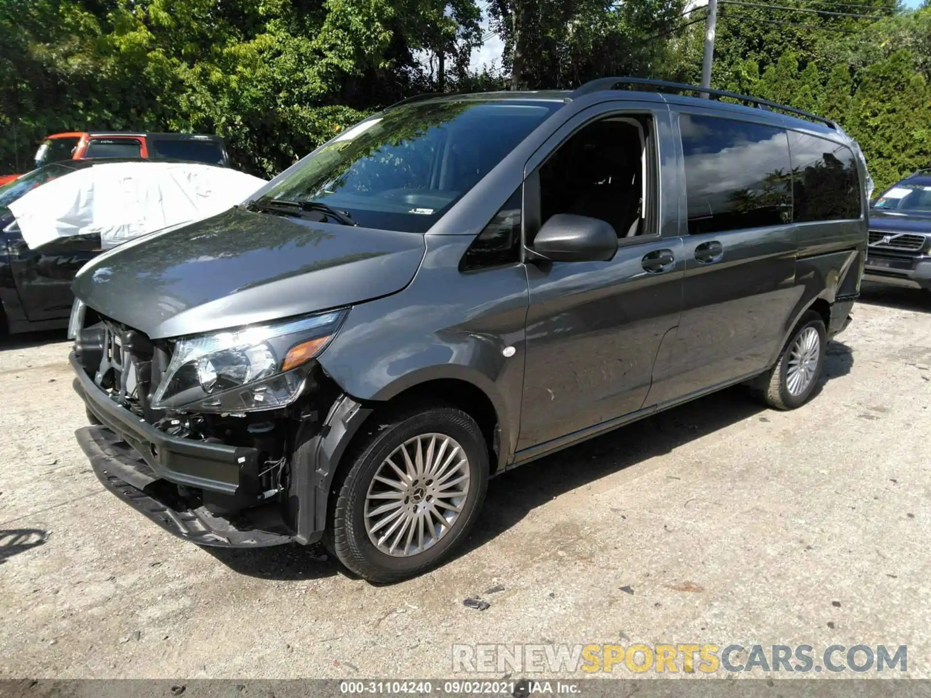 2 Photograph of a damaged car W1WV0FEY3M3830679 MERCEDES-BENZ METRIS PASSENGER VAN 2021