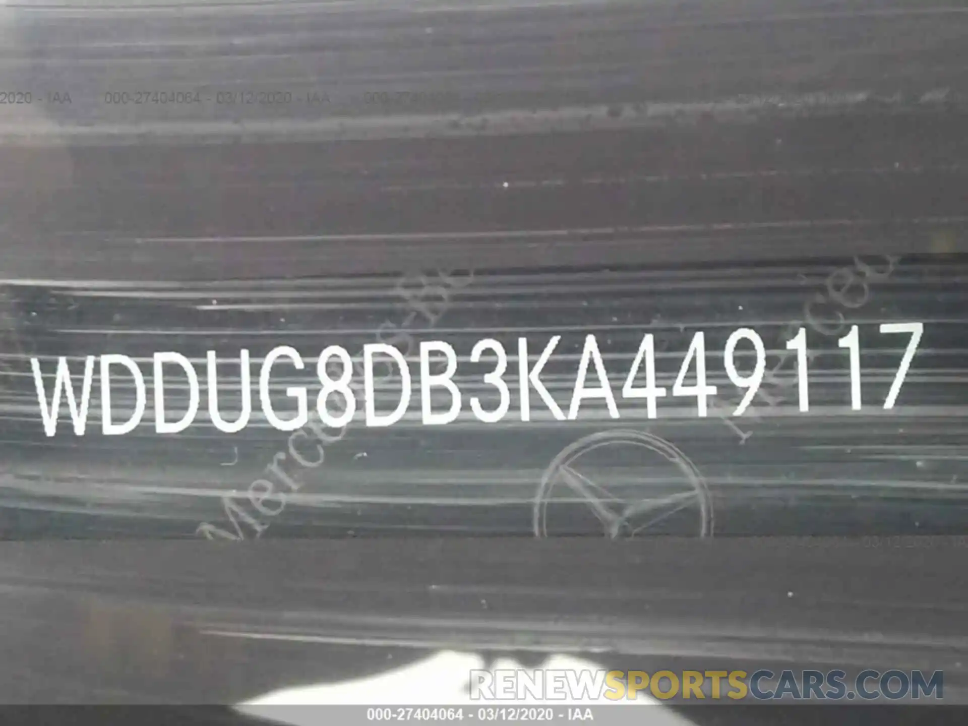 9 Photograph of a damaged car WDDUG8DB3KA449117 MERCEDES-BENZ S 2019