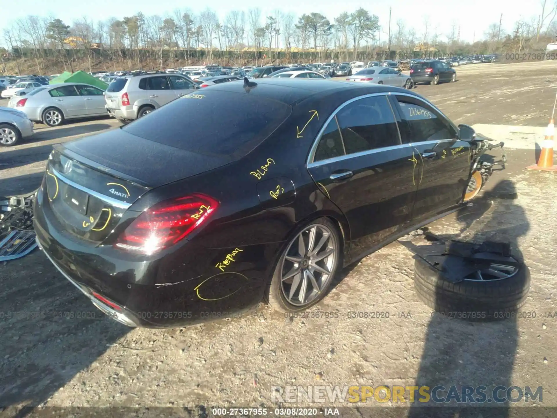 4 Photograph of a damaged car WDDUG8GB3KA462221 MERCEDES-BENZ S 2019