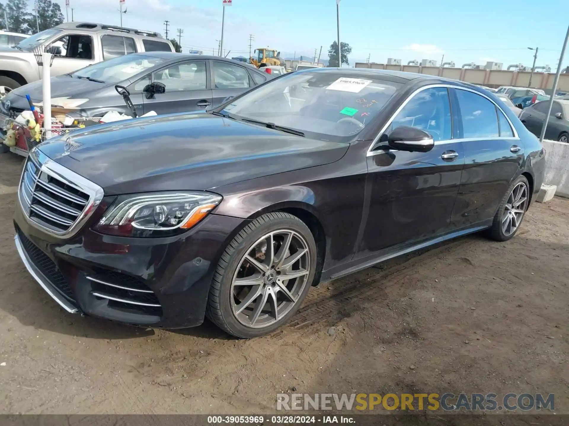 2 Photograph of a damaged car WDDUG6GB7KA451386 MERCEDES-BENZ S 450 2019