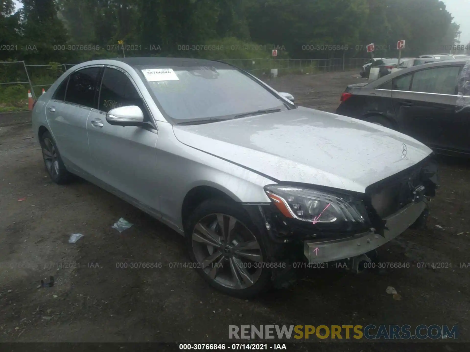 1 Photograph of a damaged car WDDUG6EB9KA487258 MERCEDES-BENZ S-CLASS 2019