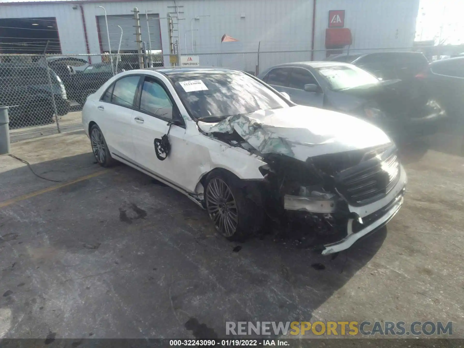 1 Photograph of a damaged car WDDUG6GB0KA478090 MERCEDES-BENZ S-CLASS 2019