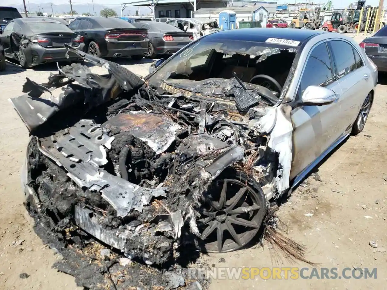 2 Photograph of a damaged car WDDUG6GB3KA483168 MERCEDES-BENZ S-CLASS 2019