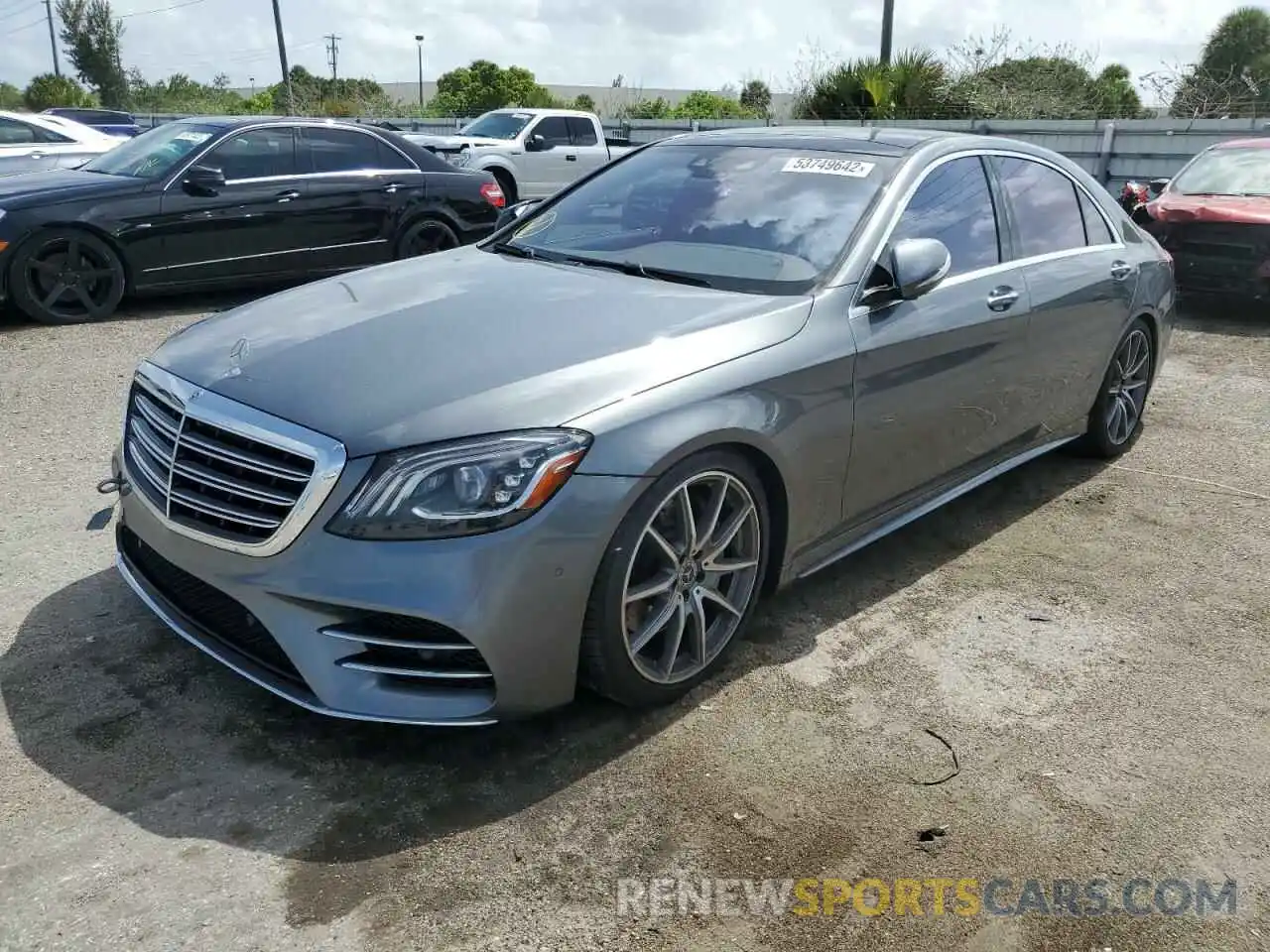 2 Photograph of a damaged car WDDUG8DB0KA479305 MERCEDES-BENZ S-CLASS 2019