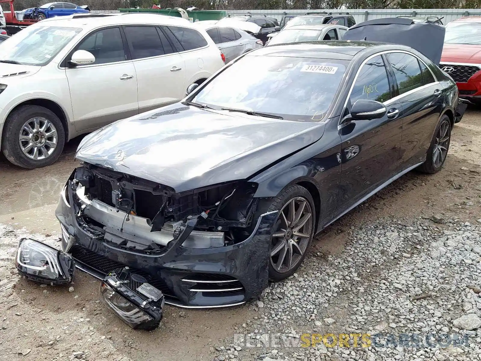 2 Photograph of a damaged car WDDUG8DB2KA462229 MERCEDES-BENZ S CLASS 2019