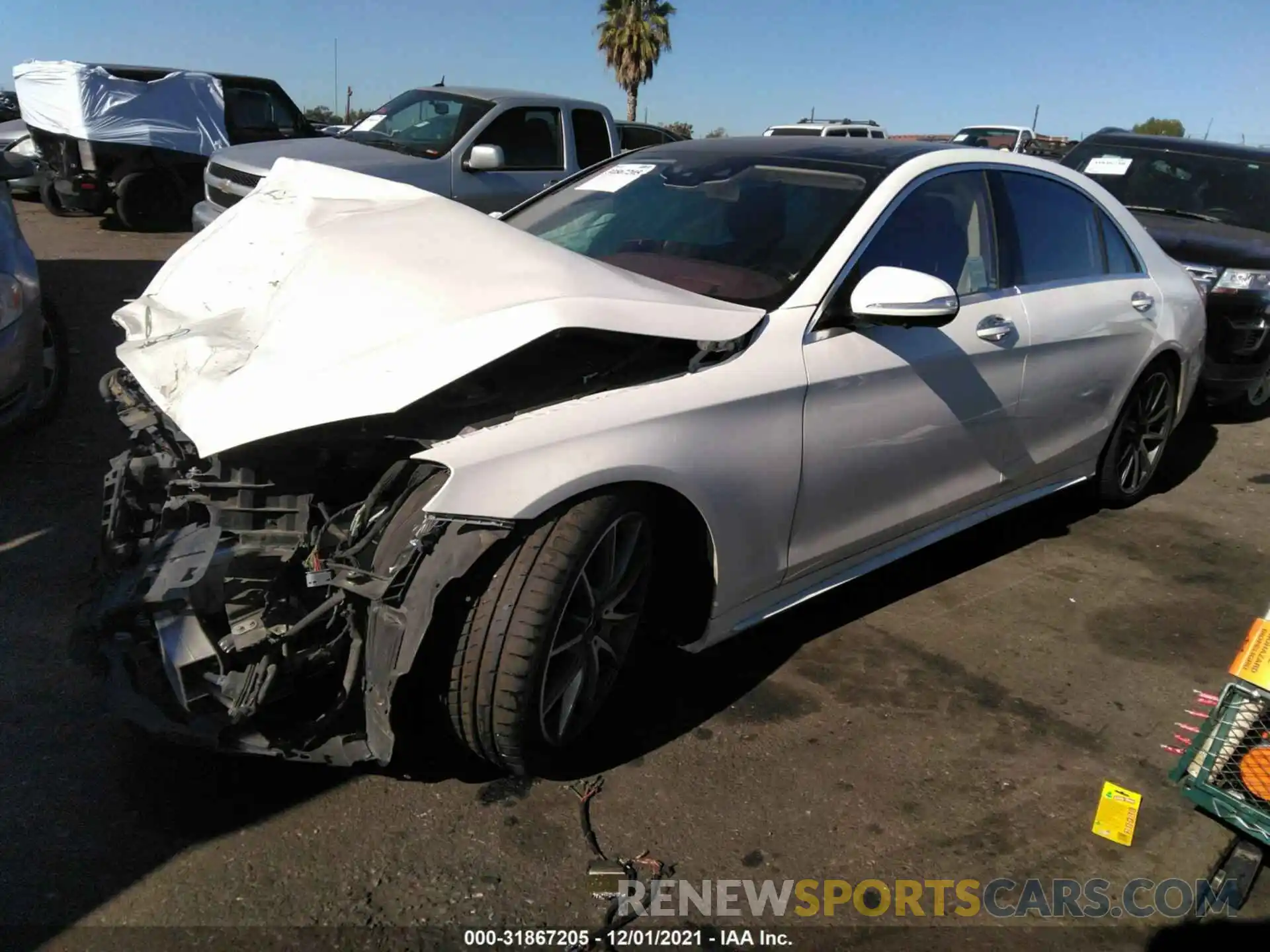 2 Photograph of a damaged car WDDUG8DB4KA433623 MERCEDES-BENZ S-CLASS 2019