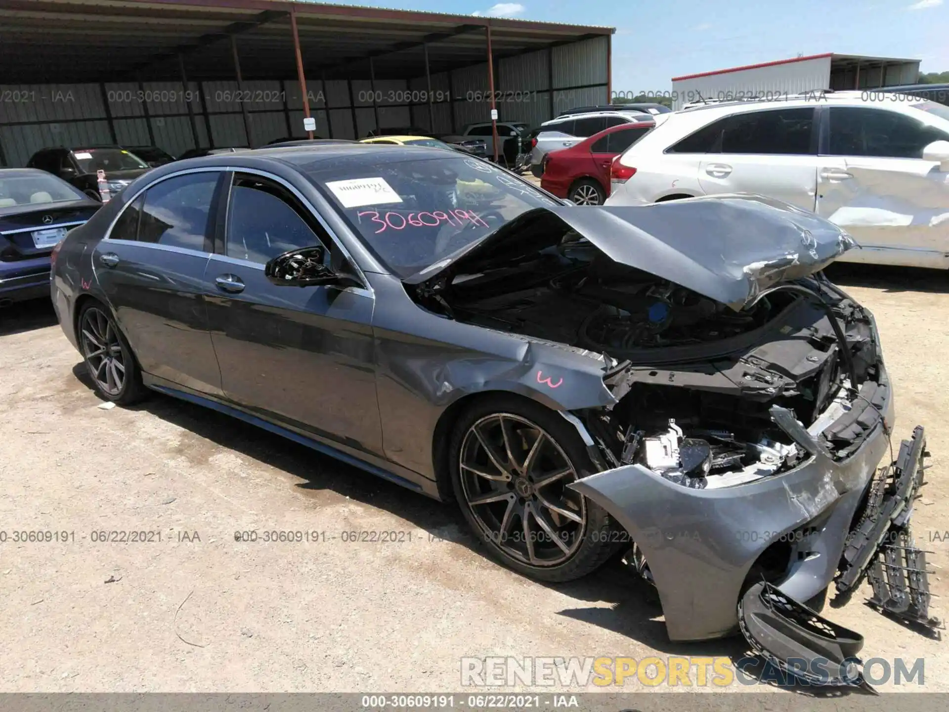 1 Photograph of a damaged car WDDUG8DB5KA430665 MERCEDES-BENZ S-CLASS 2019