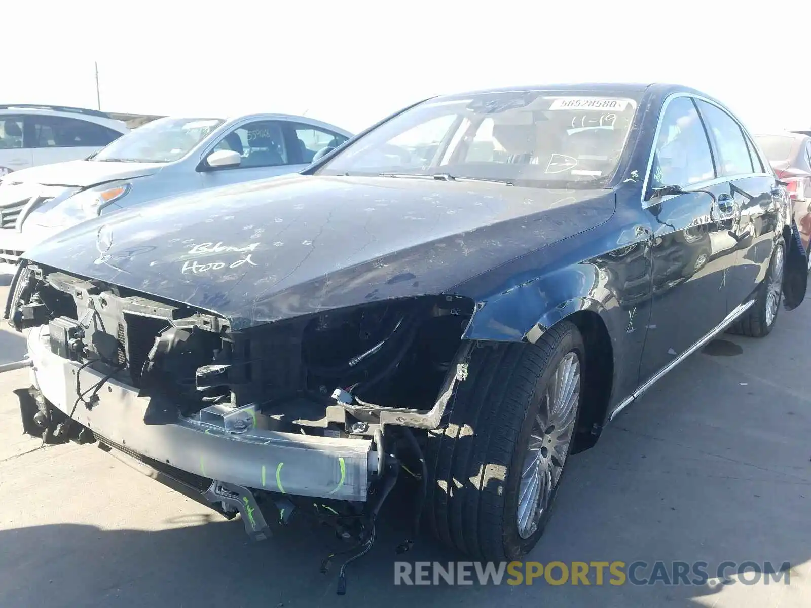 2 Photograph of a damaged car WDDUG8DBXKA429043 MERCEDES-BENZ S CLASS 2019