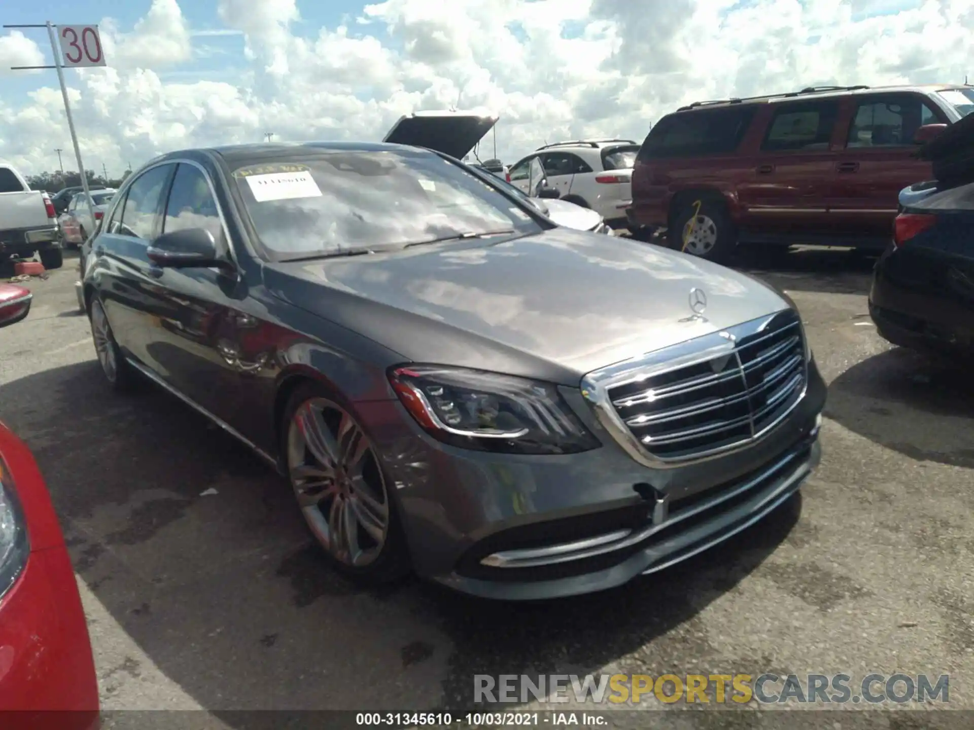 1 Photograph of a damaged car WDDUG8DBXKA438017 MERCEDES-BENZ S-CLASS 2019