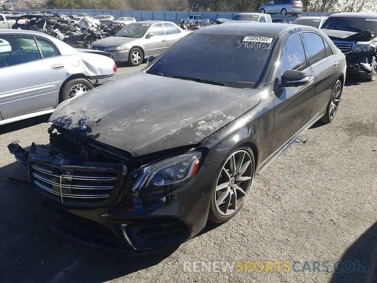 2 Photograph of a damaged car WDDUG8GB5KA459613 MERCEDES-BENZ S-CLASS 2019