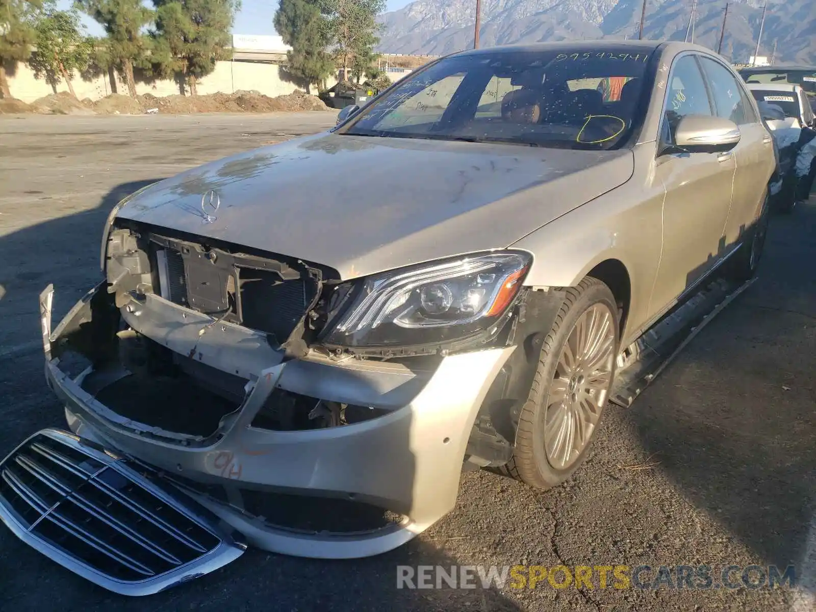 2 Photograph of a damaged car WDDUG8GB8KA490743 MERCEDES-BENZ S-CLASS 2019