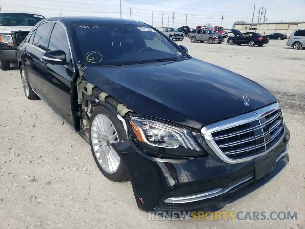 1 Photograph of a damaged car WDDUG8GBXKA458330 MERCEDES-BENZ S-CLASS 2019