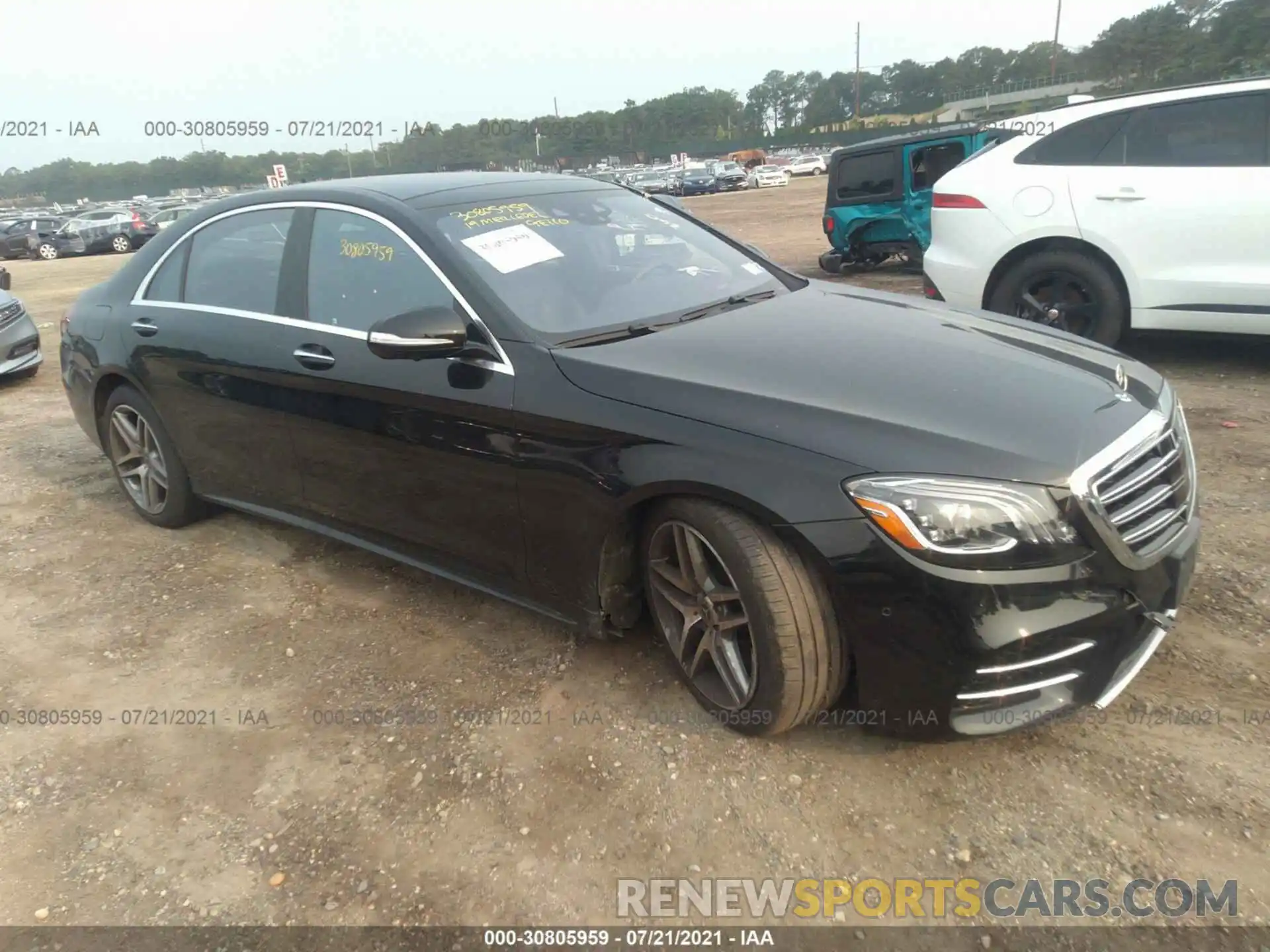 1 Photograph of a damaged car WDDUG8GBXKA483163 MERCEDES-BENZ S-CLASS 2019