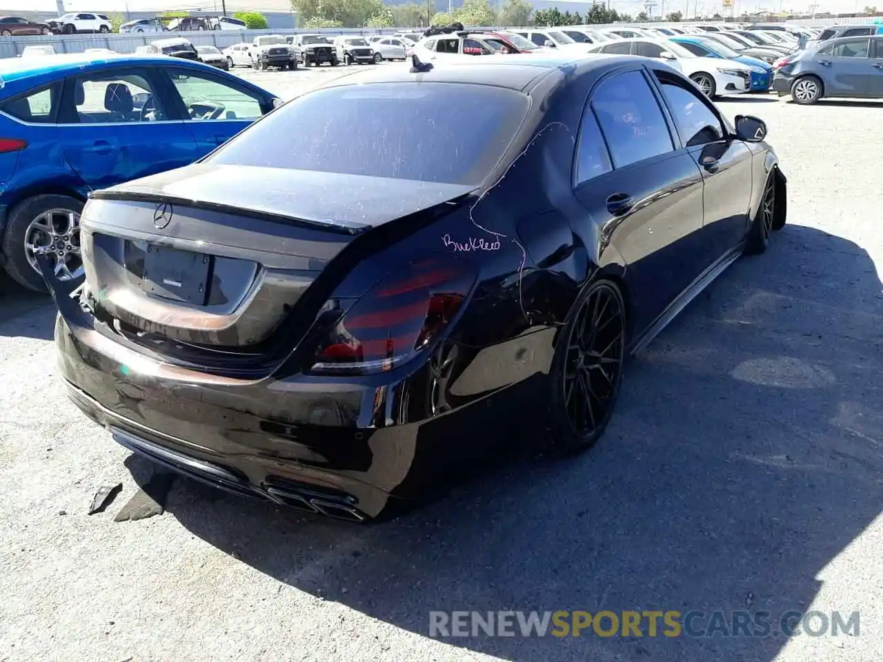 4 Photograph of a damaged car WDDUG8JB0KA451444 MERCEDES-BENZ S-CLASS 2019