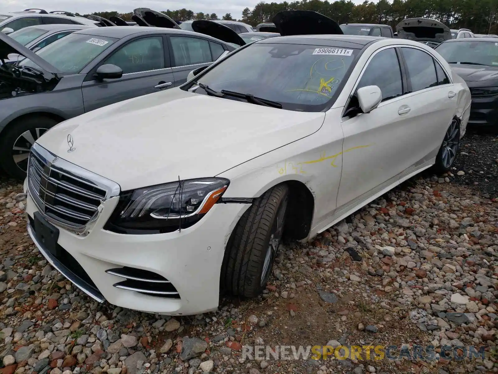 2 Photograph of a damaged car W1KUG6EB0LA550605 MERCEDES-BENZ S-CLASS 2020