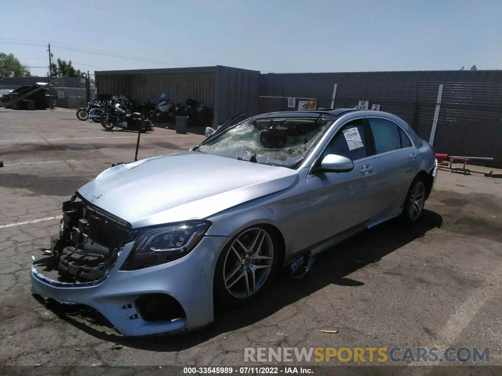 2 Photograph of a damaged car W1KUG6EB3LA527576 MERCEDES-BENZ S-CLASS 2020