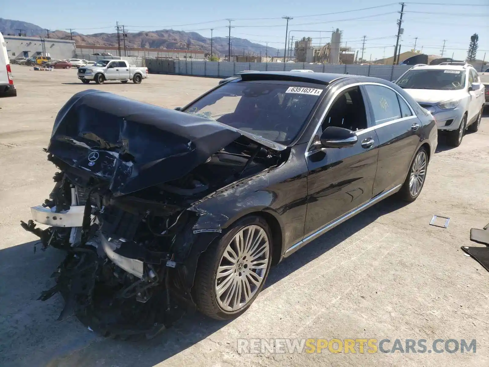 2 Photograph of a damaged car W1KUG6GB1LA567491 MERCEDES-BENZ S-CLASS 2020