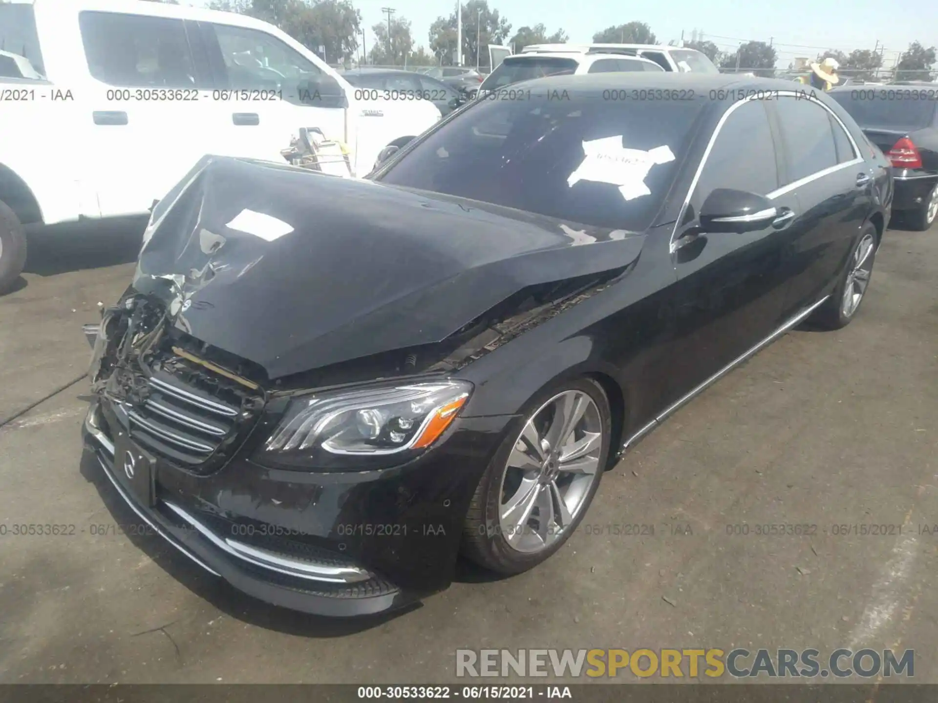 2 Photograph of a damaged car W1KUG6GB3LA559716 MERCEDES-BENZ S-CLASS 2020