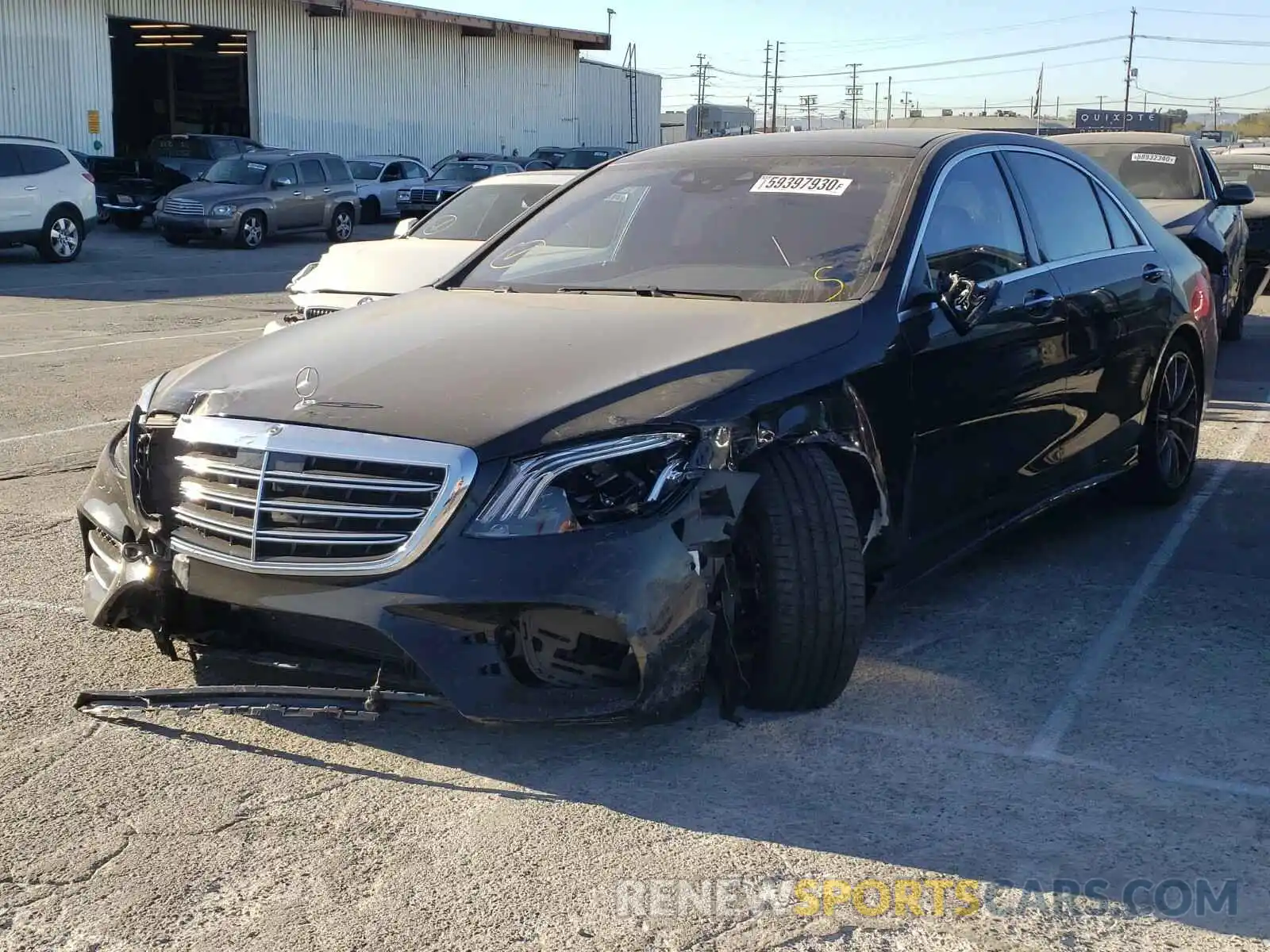 2 Photograph of a damaged car W1KUG8DB2LA567953 MERCEDES-BENZ S CLASS 2020