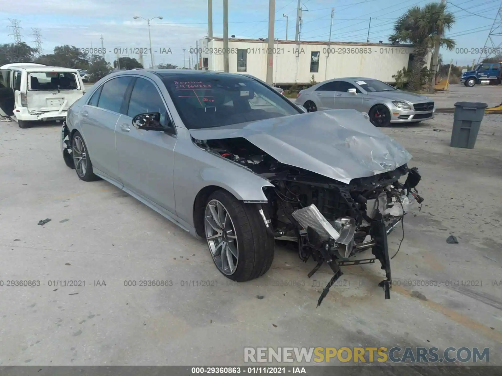 1 Фотография поврежденного автомобиля W1KUG8DB6LA563422 MERCEDES-BENZ S-CLASS 2020
