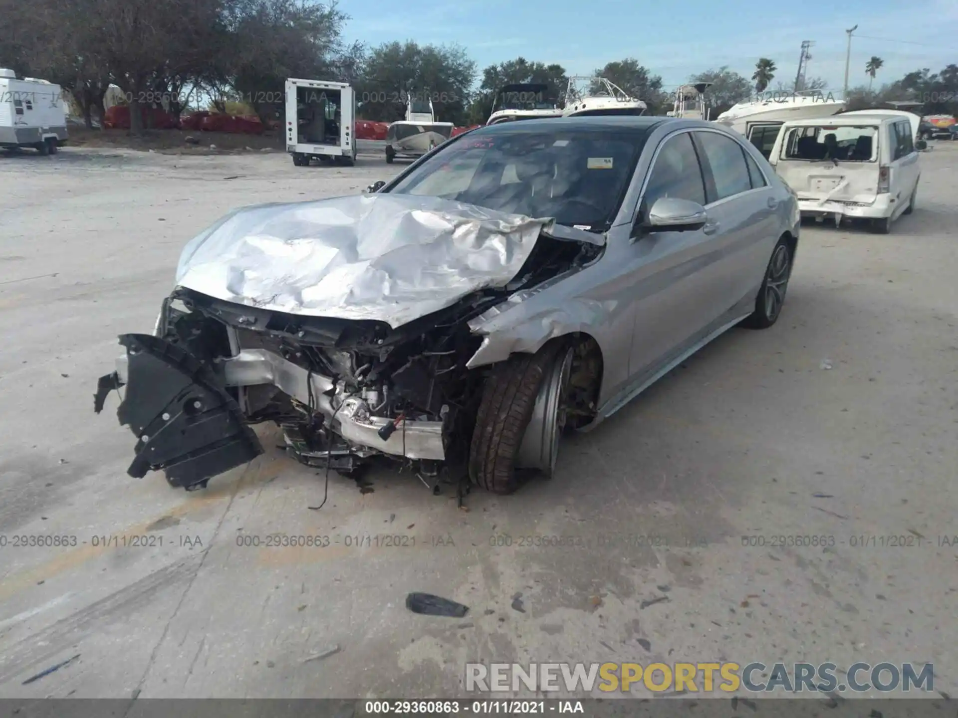 2 Фотография поврежденного автомобиля W1KUG8DB6LA563422 MERCEDES-BENZ S-CLASS 2020