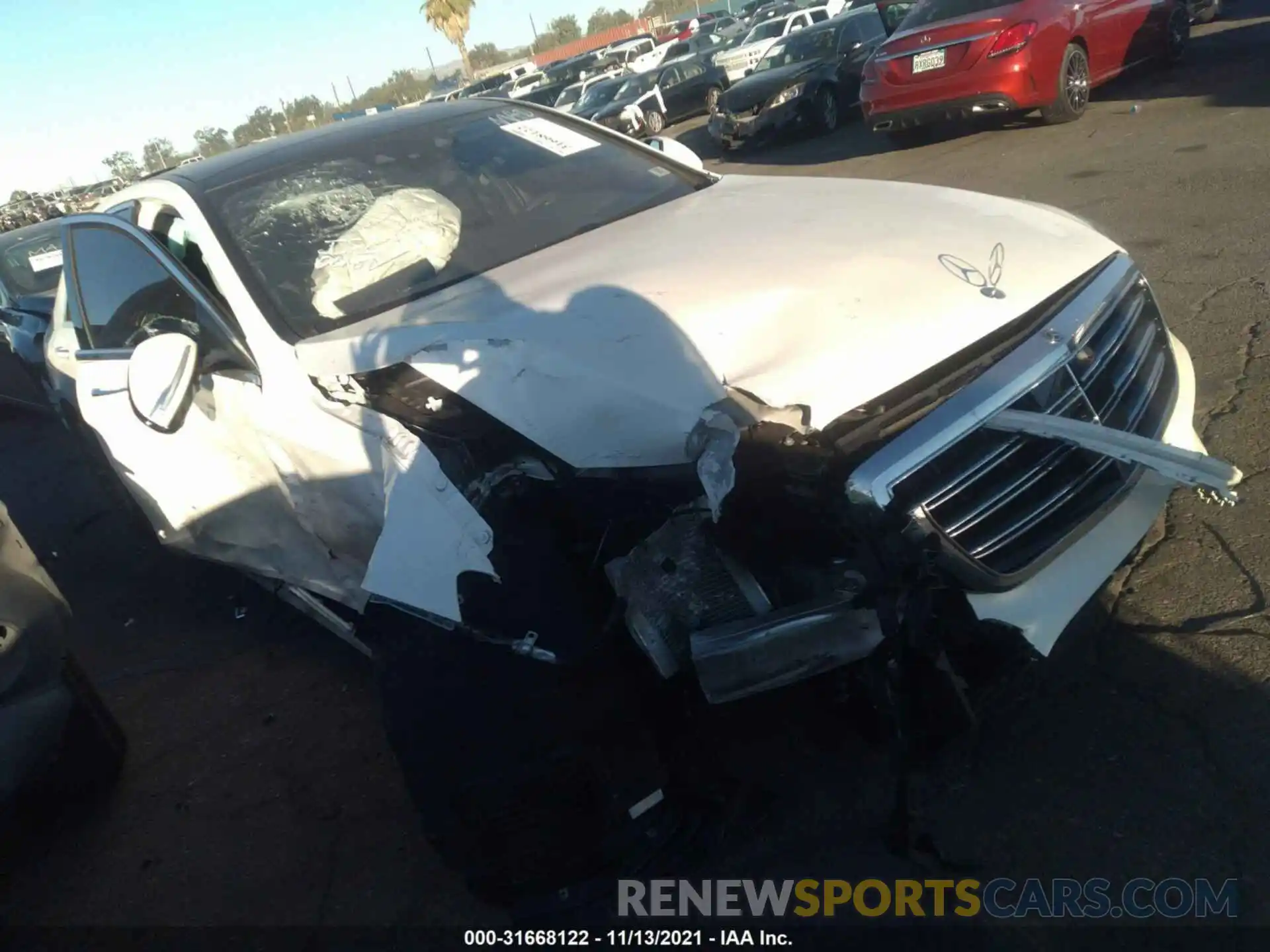 1 Photograph of a damaged car W1KUG8DBXLA567103 MERCEDES-BENZ S-CLASS 2020