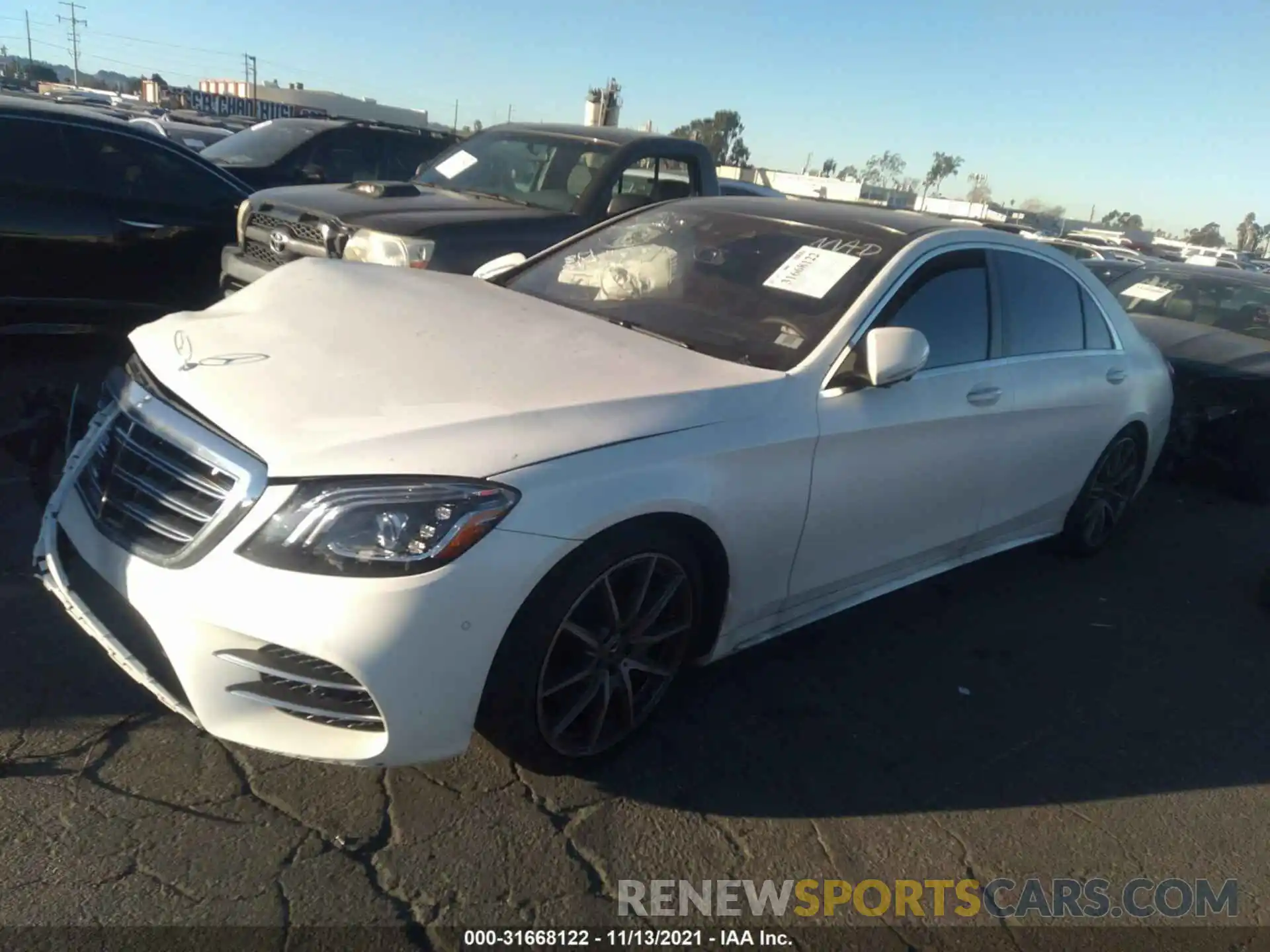 2 Photograph of a damaged car W1KUG8DBXLA567103 MERCEDES-BENZ S-CLASS 2020