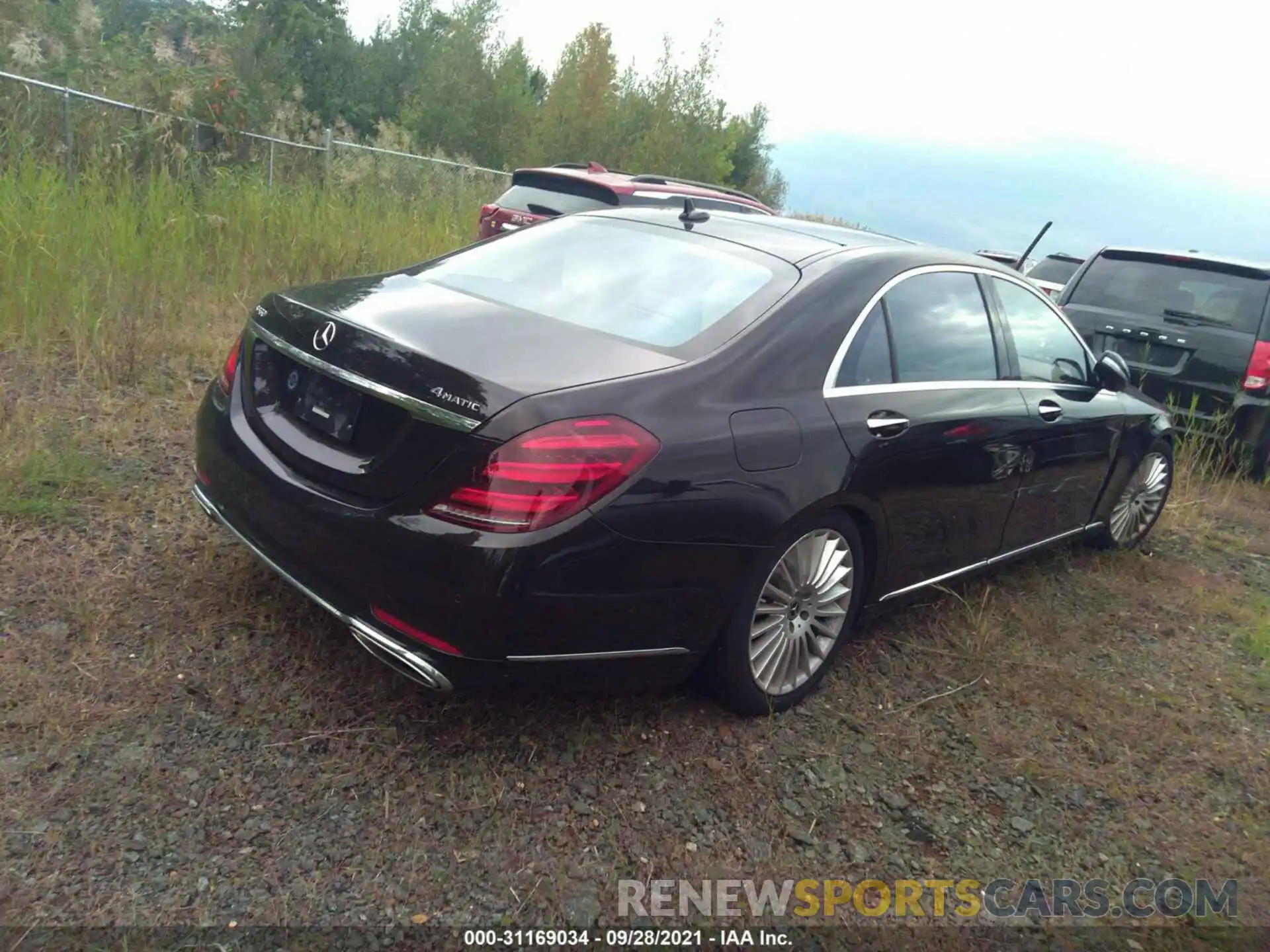 4 Фотография поврежденного автомобиля W1KUG8GB0LA528130 MERCEDES-BENZ S-CLASS 2020