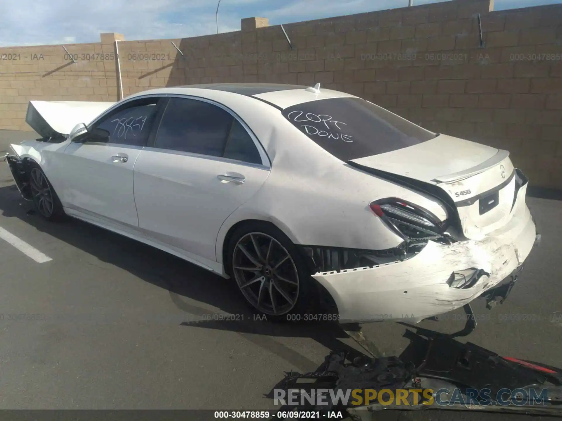 3 Photograph of a damaged car WDDUG6GB1LA502804 MERCEDES-BENZ S-CLASS 2020