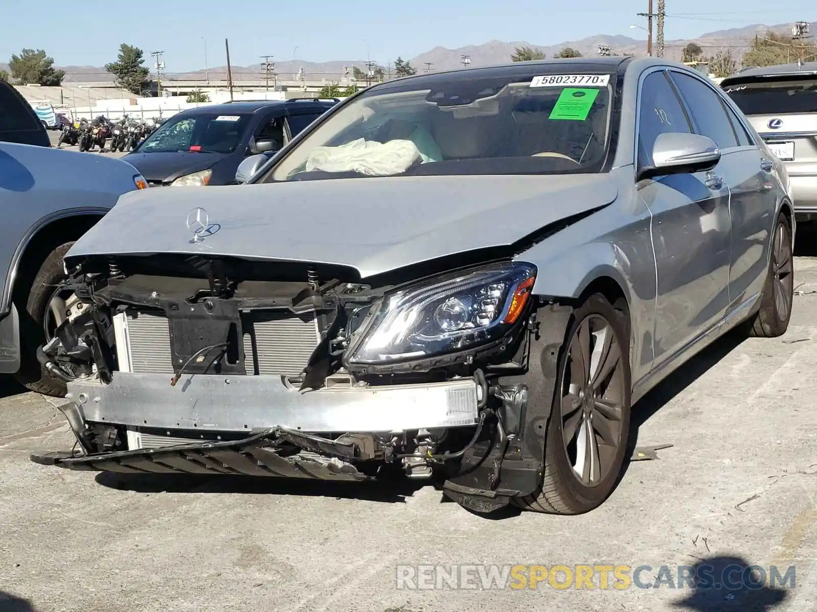 2 Photograph of a damaged car WDDUG6GB2LA505856 MERCEDES-BENZ S CLASS 2020