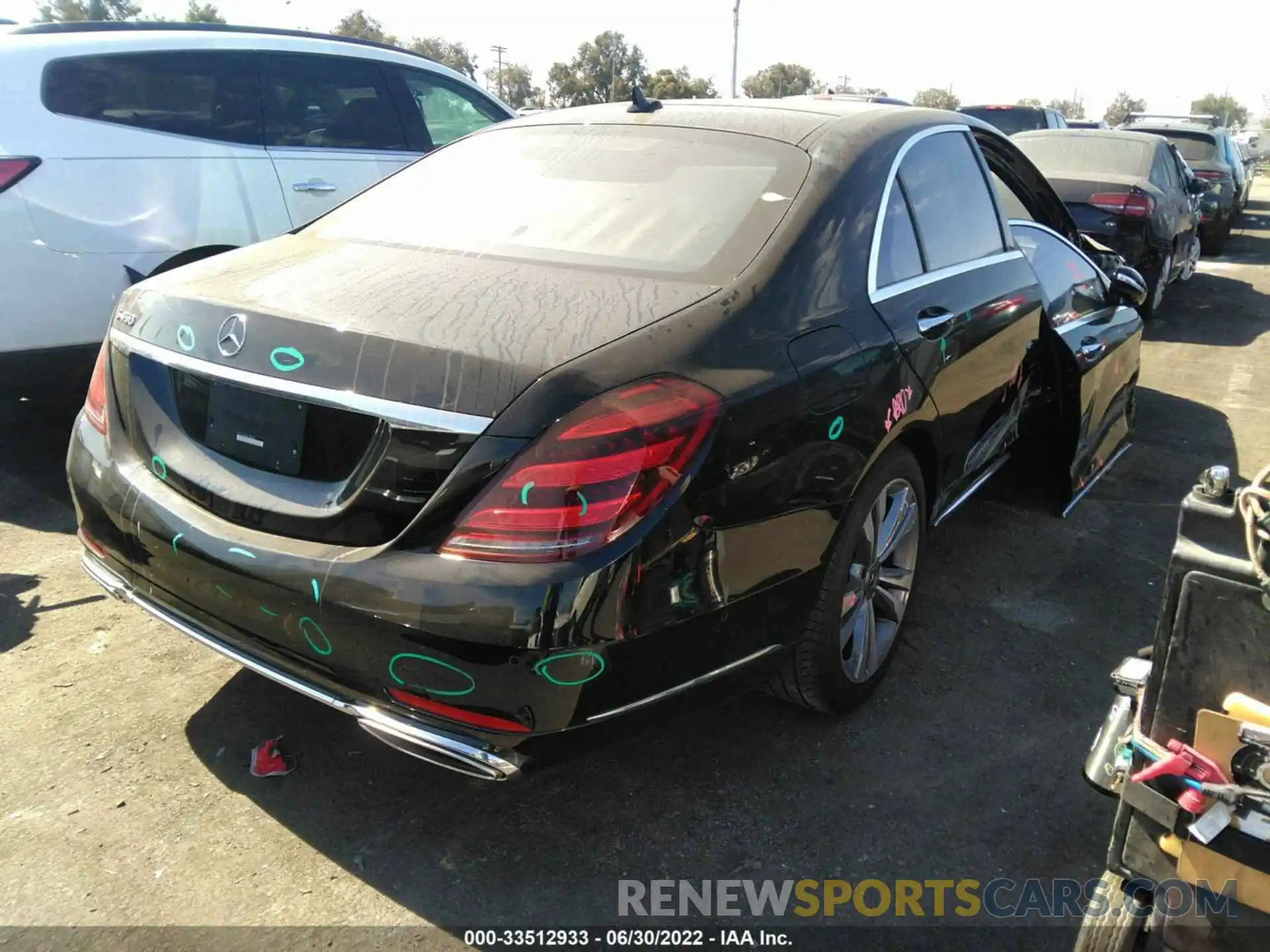 4 Photograph of a damaged car WDDUG6GB9LA508186 MERCEDES-BENZ S-CLASS 2020