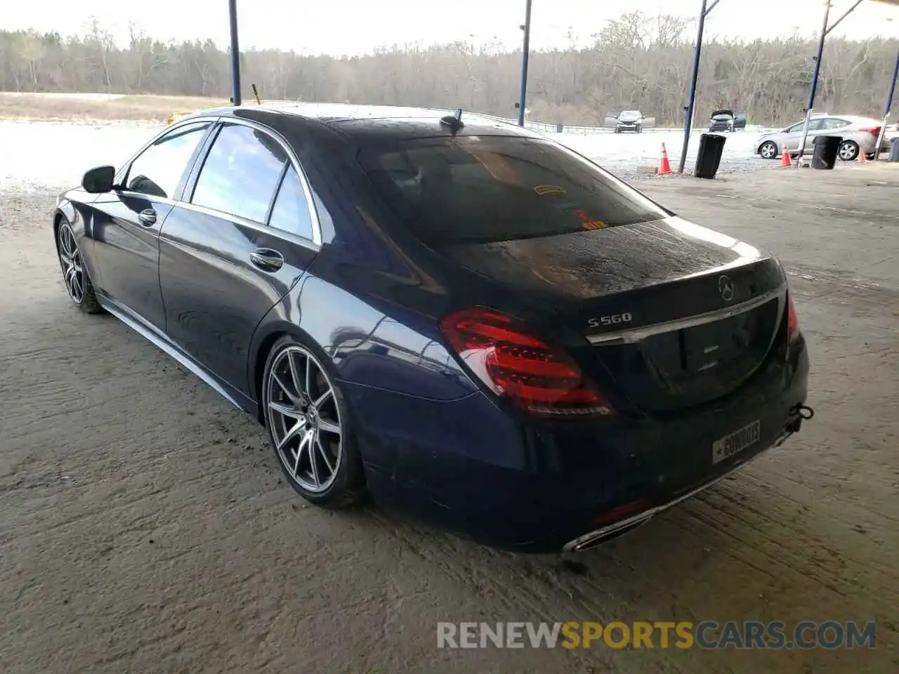 3 Photograph of a damaged car WDDUG8DB7LA520322 MERCEDES-BENZ S-CLASS 2020