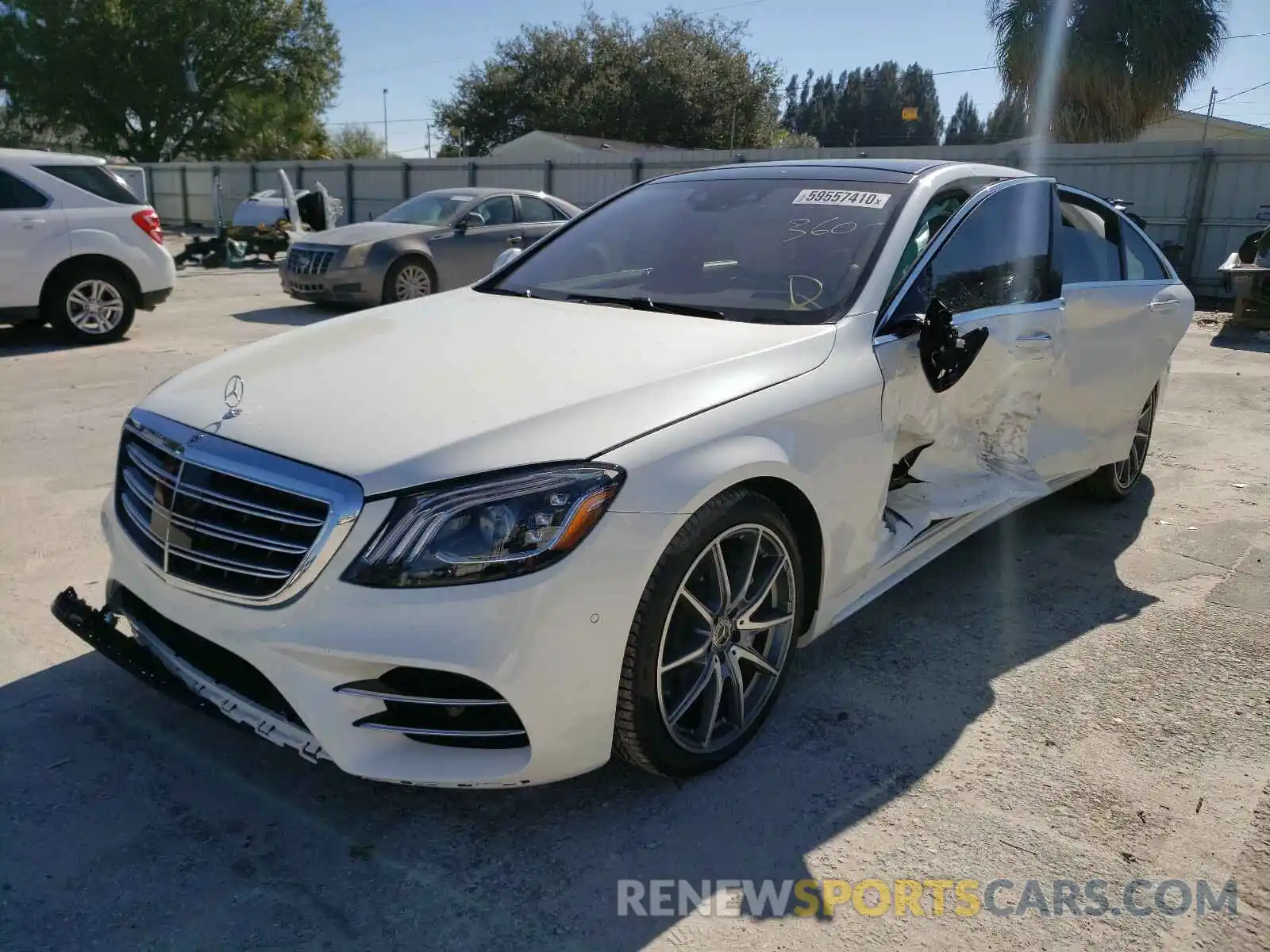 2 Photograph of a damaged car WDDUG8GB8LA514329 MERCEDES-BENZ S CLASS 2020