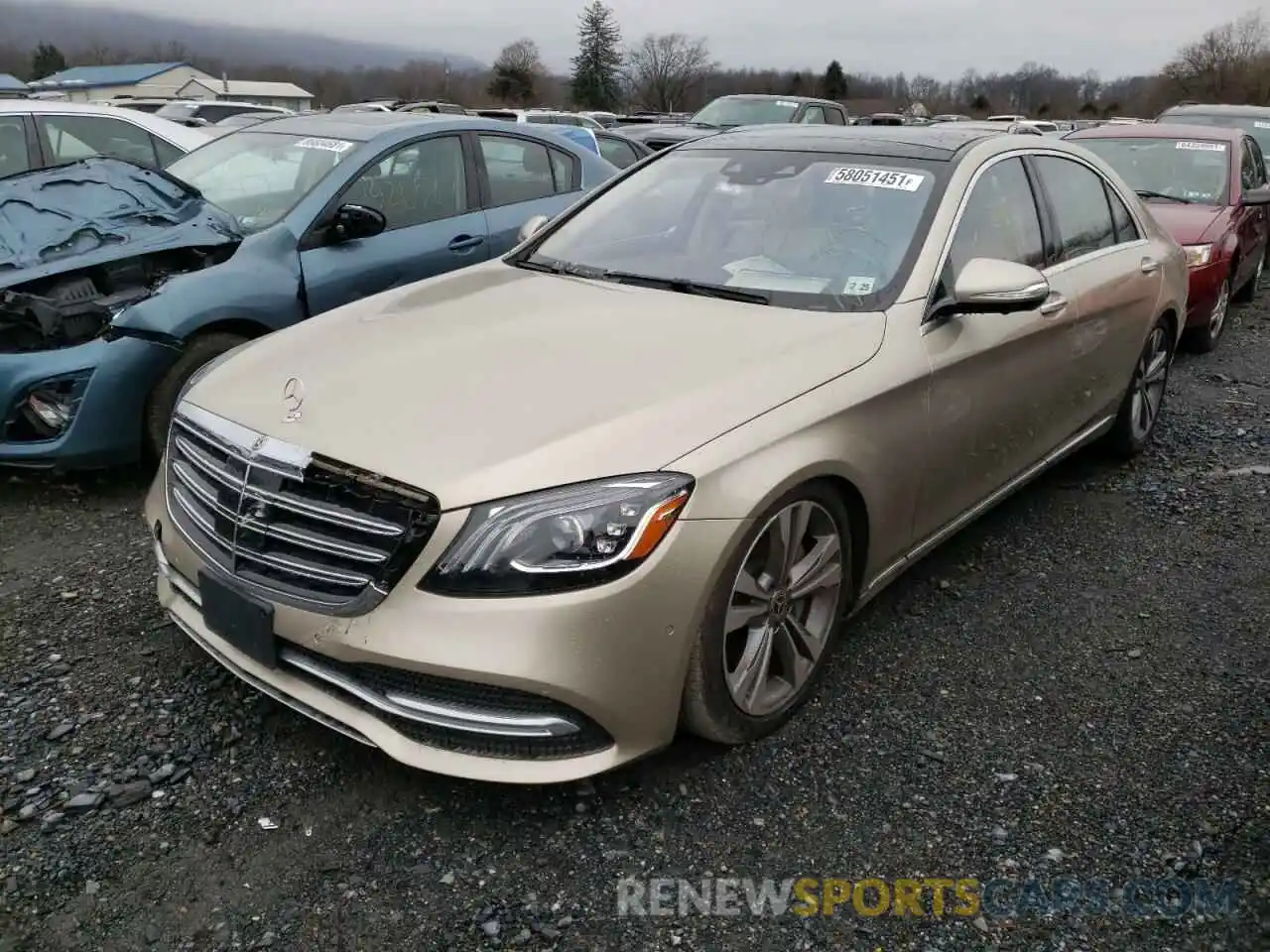 2 Photograph of a damaged car WDDUG8GB8LA521149 MERCEDES-BENZ S-CLASS 2020